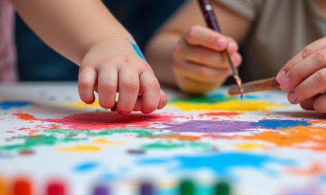 Barns kreativitet i praktiske kunstverksteder